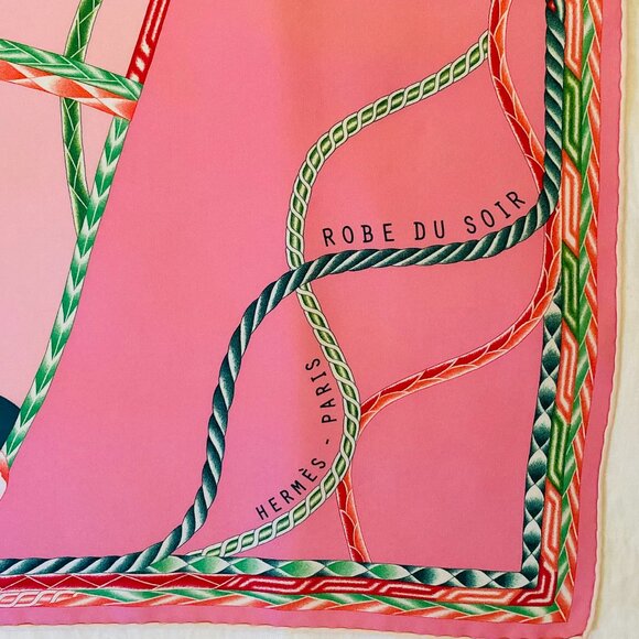 Hermes Carre 90 Robe Du Soir Silk Scarf - Picture 5 of 12